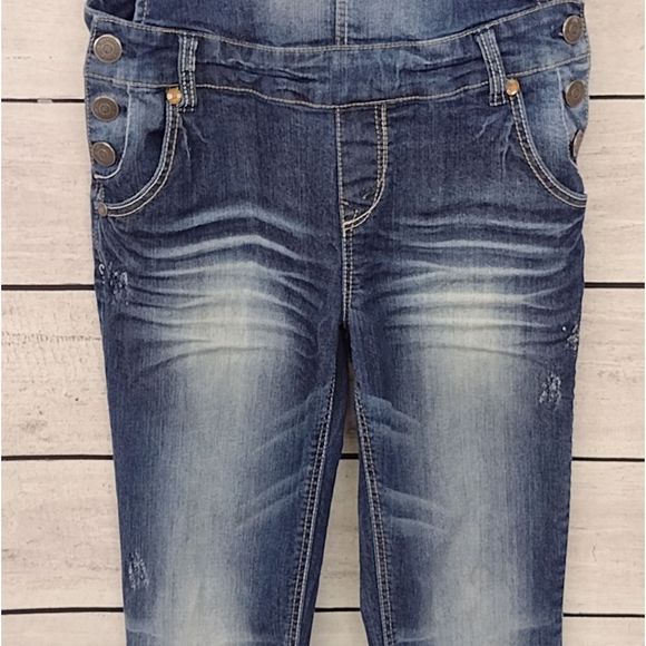 Wallflower Bib Overalls Distressed Cross Back Junior's Sz (see description) - Picture 3 of 12